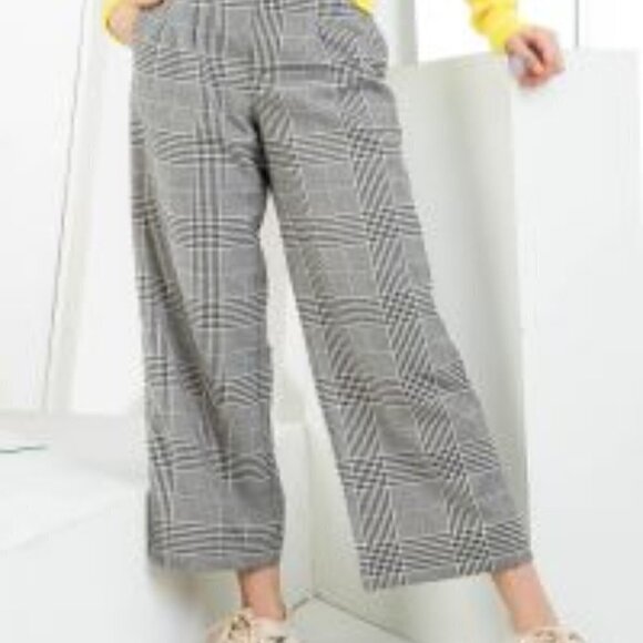 𝅺wide leg plaid THML pants - Picture 1 of 6